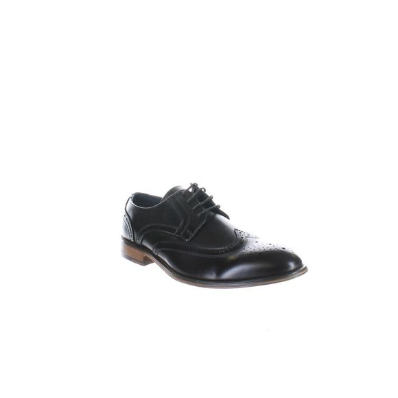BRUNO MARC NEW YORK Mens Louis 1/Black Wing Tips Size 8.5 Medium (D, M) - Picture 2 of 4